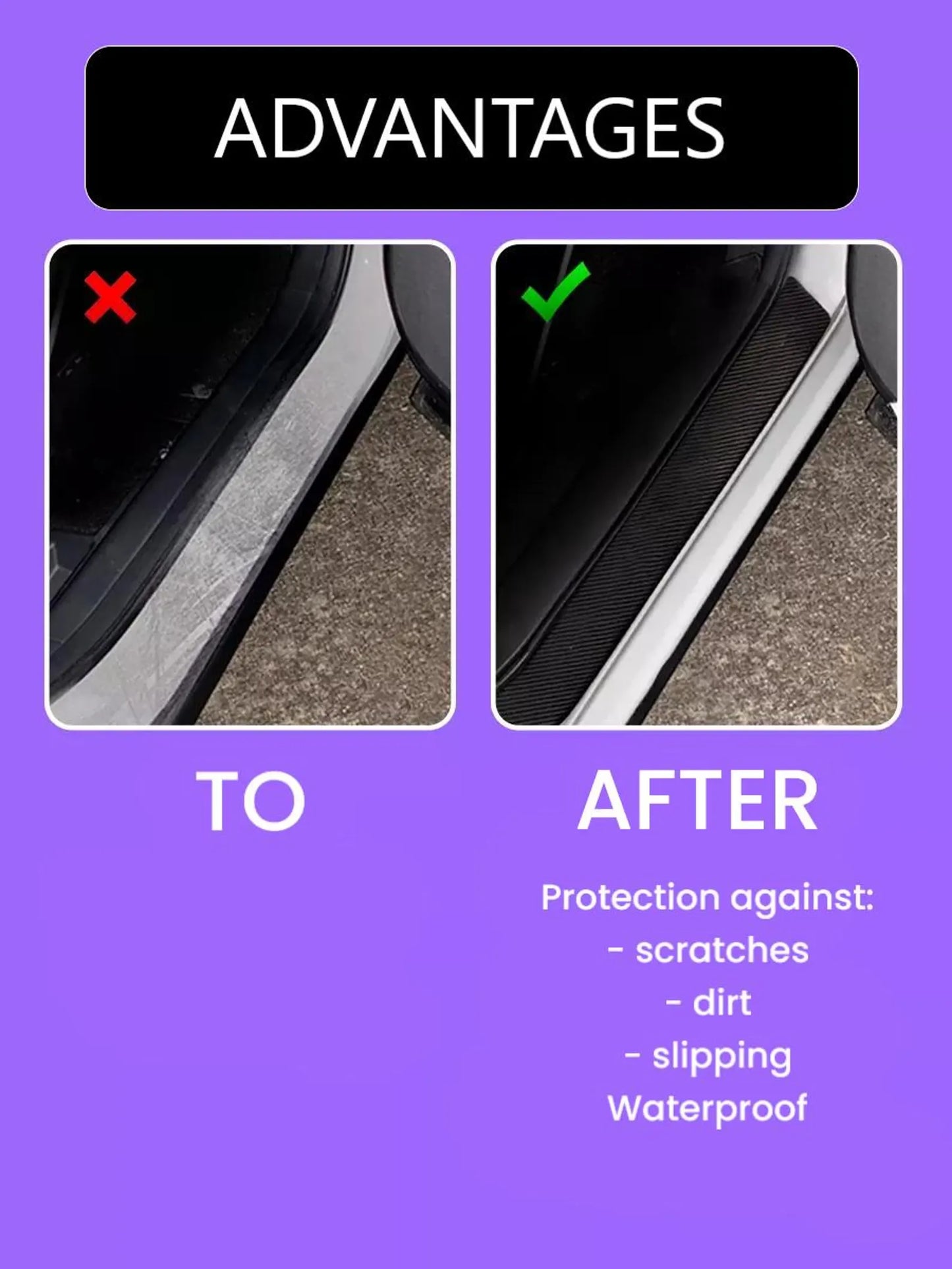 Pack of 4 Door Sill Protector