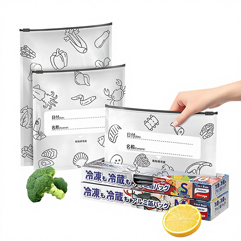 30PCS Reusable Foil Zip Storage Bags