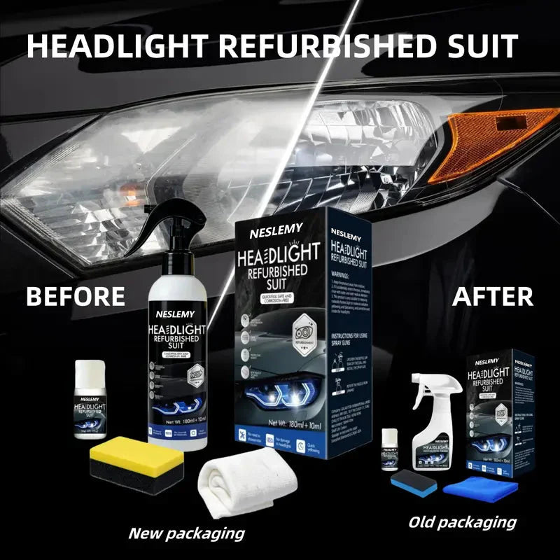 🚗 HEADLIGHT REFURBISHED SUIT 💡 New Lights, No Tools!