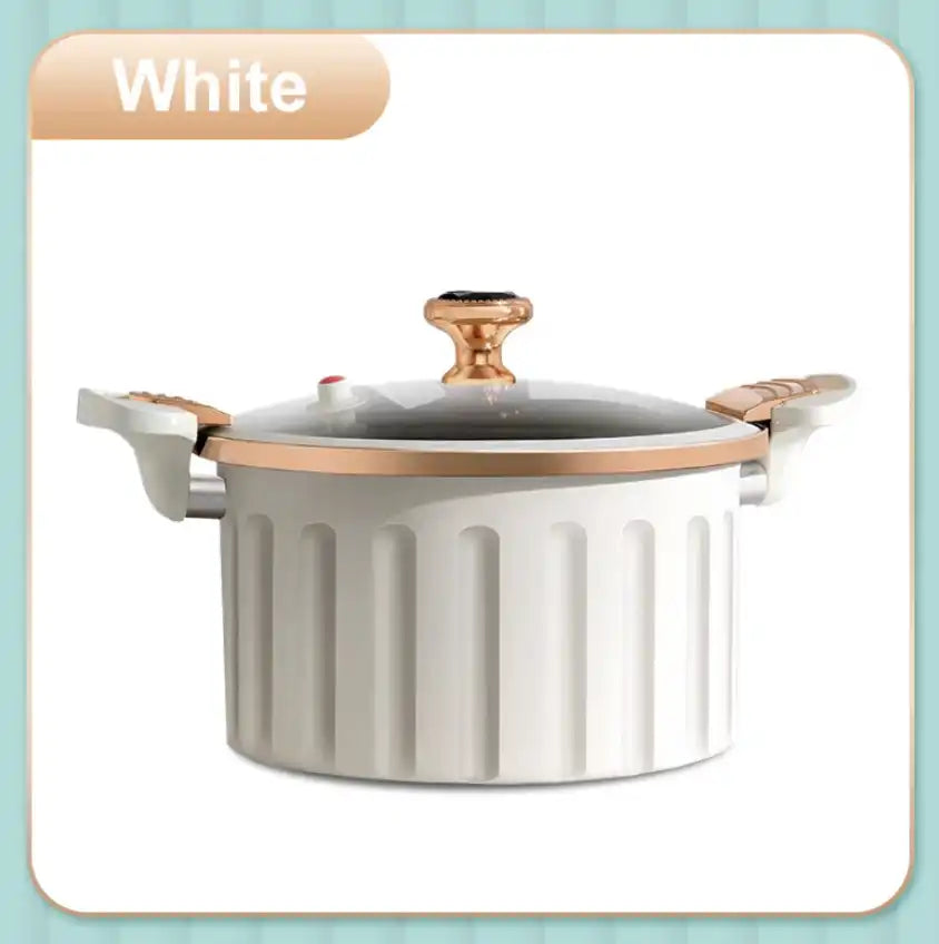 Multifunctional Non-Stick Micro Pressure Cooker (white)