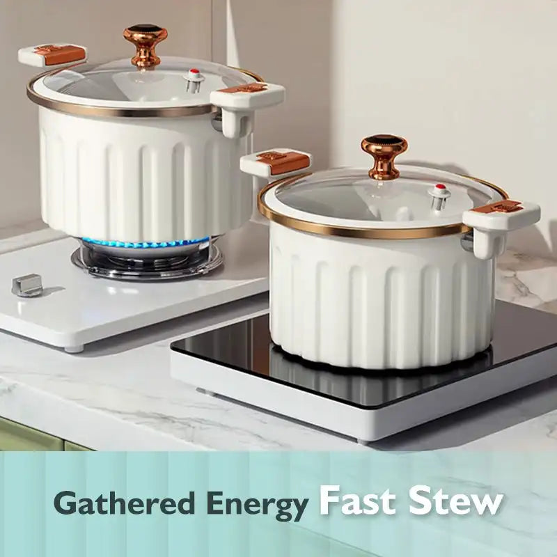 Multifunctional Non-Stick Micro Pressure Cooker (white)