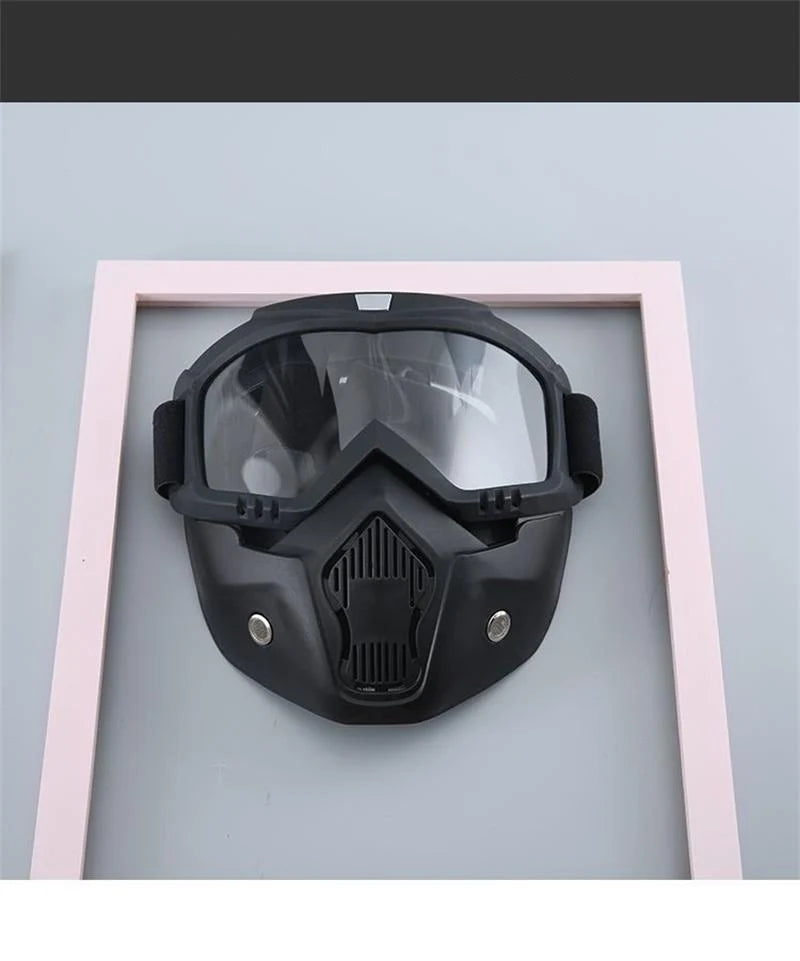🔥 Special mask for welding and cutting (anti-glare, UV radiation, dust protection)
