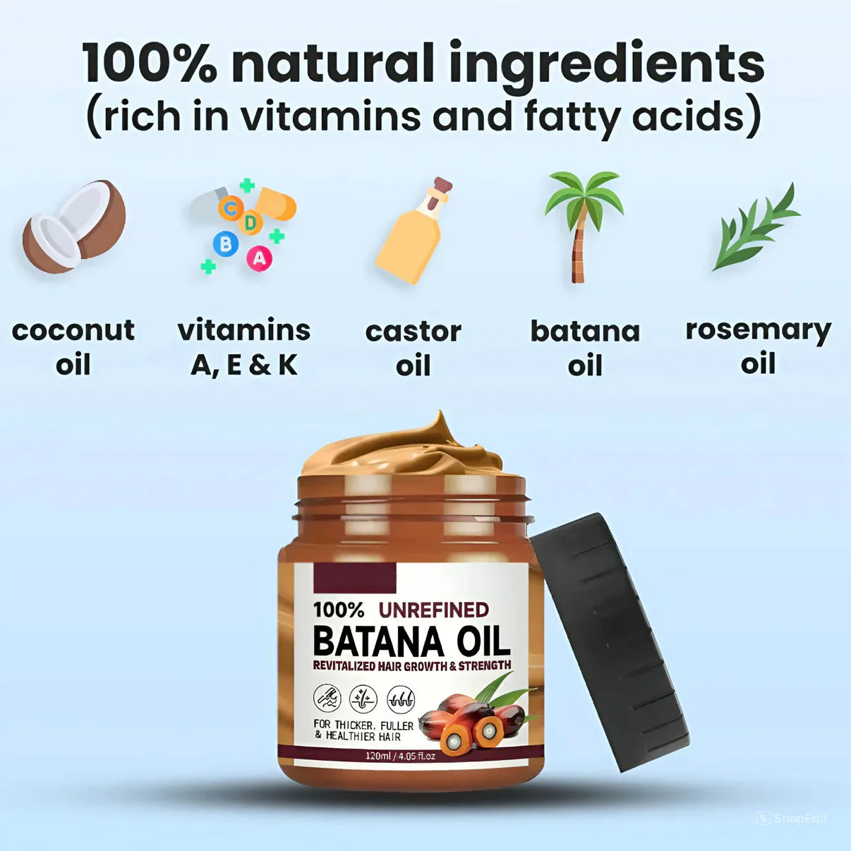 Batana Natural Hair Growth Oil