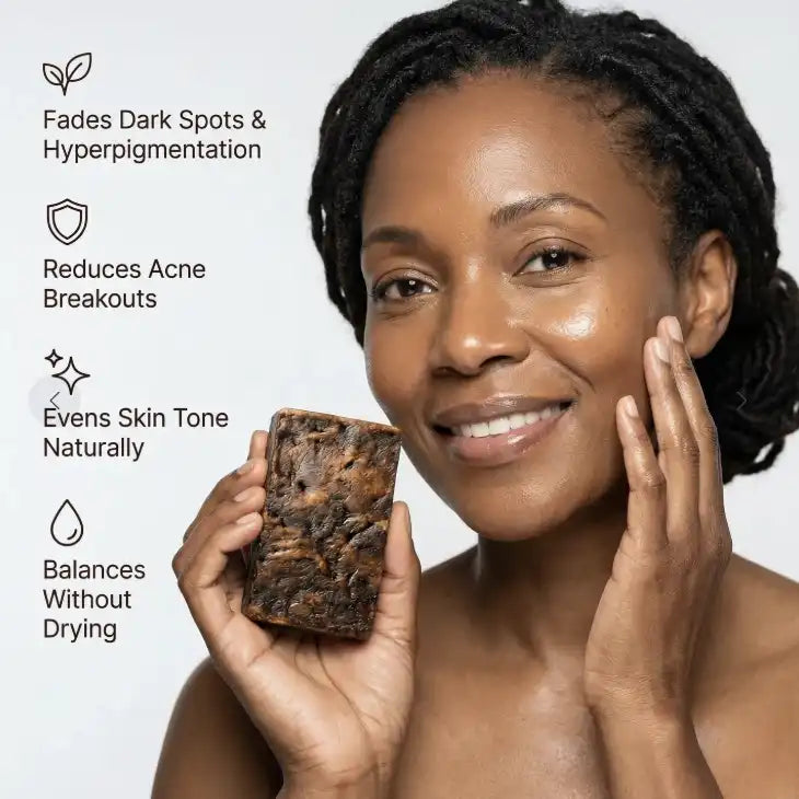 Anti-Dark Spots & Acne African Black Soap