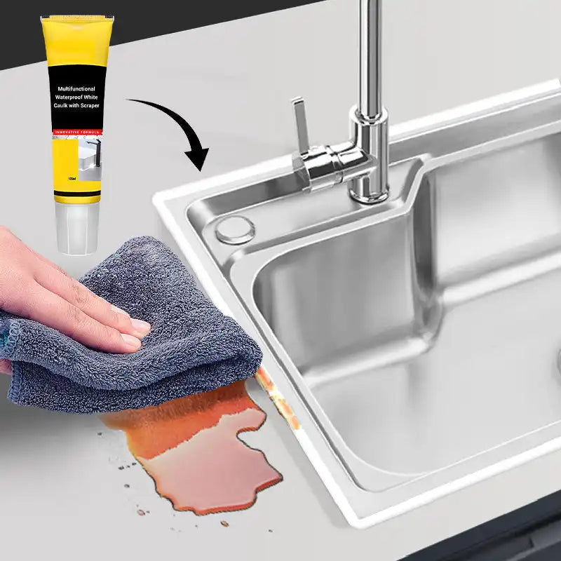 Multifunctional Waterproof White Caulk with Scraper