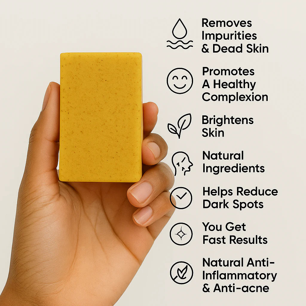 Turmeric Golden Glow Soap 🔥 (Buy 1 Soap, Get 1 Soap Free)
