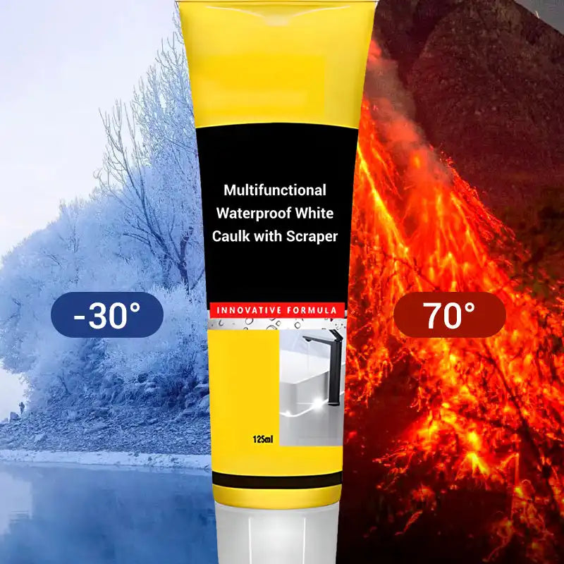 Multifunctional Waterproof White Caulk with Scraper