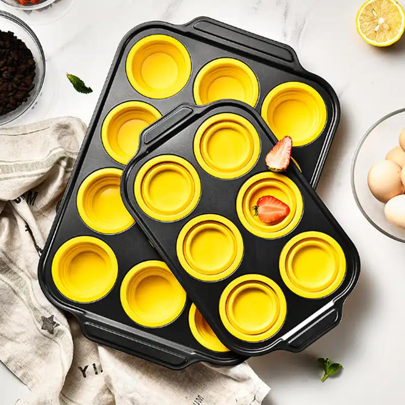 Collapsible Silicone Muffin Pan (Only 6 cup Left – Limited Stock!)