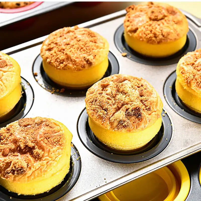 Collapsible Silicone Muffin Pan (Only 6 cup Left – Limited Stock!)