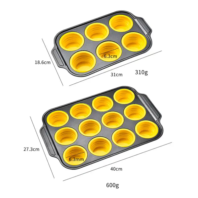 Collapsible Silicone Muffin Pan (Only 6 cup Left – Limited Stock!)