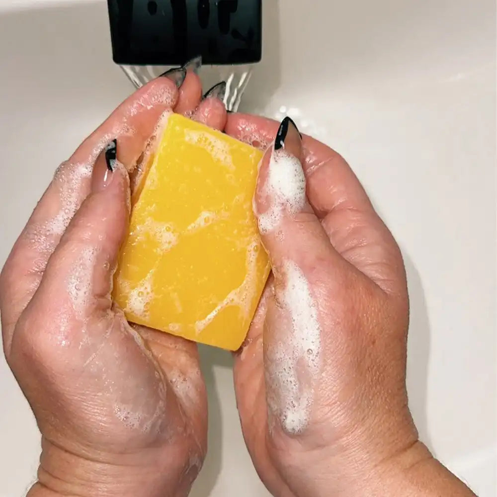 lemon turmeric & kojic acid brightening soap (pack of 3)