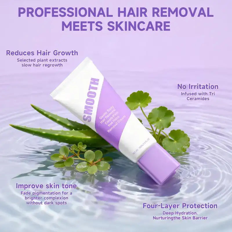Gentle & Painless Hair Removal Cream Duo for Sensitive Skin