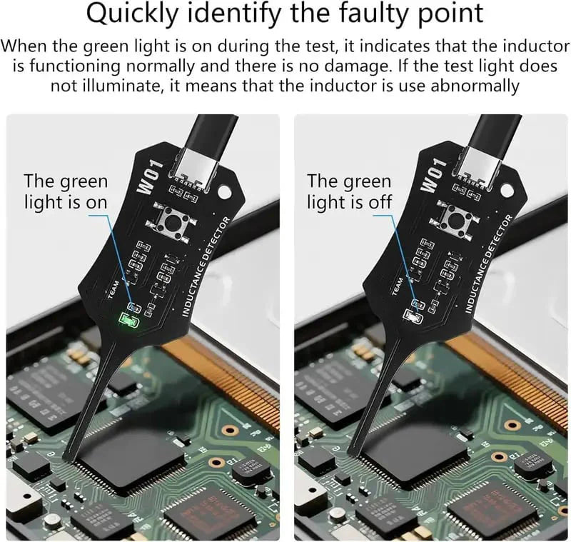 Type-C Inductance Tester Motherboard Coil Tester, Electronic Circuit Board Inductor Detector