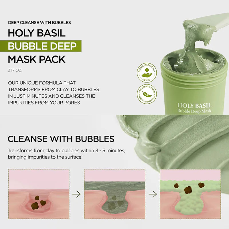 Holy Basil Bubble Deep Mask
