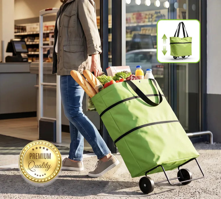 2-in-1 Rolling Tote Bag