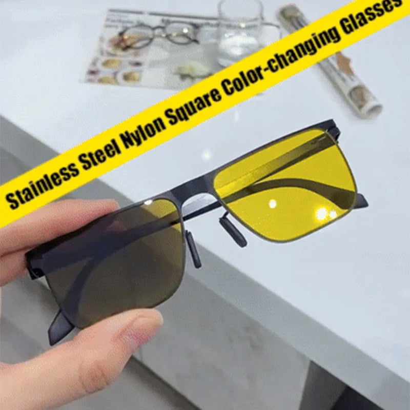 🌞🌙 Day & Night Photochromic Driving Glasses – Adaptive Vision for Any Lighting Condition! 👓🚗