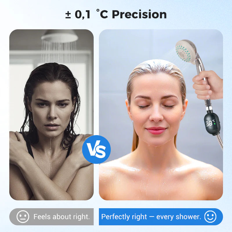 🌡️Shower Thermometer-Instant Digital Display, Waterproof & Easy Install for Safe Bathing 👶📦