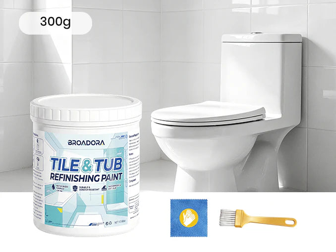 Water-Based Tile & Tub Refinishing Paint Kit (Only White Left)