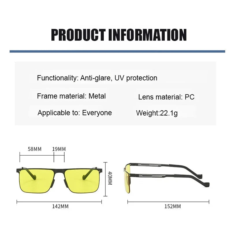 🌞🌙 Day & Night Photochromic Driving Glasses – Adaptive Vision for Any Lighting Condition! 👓🚗