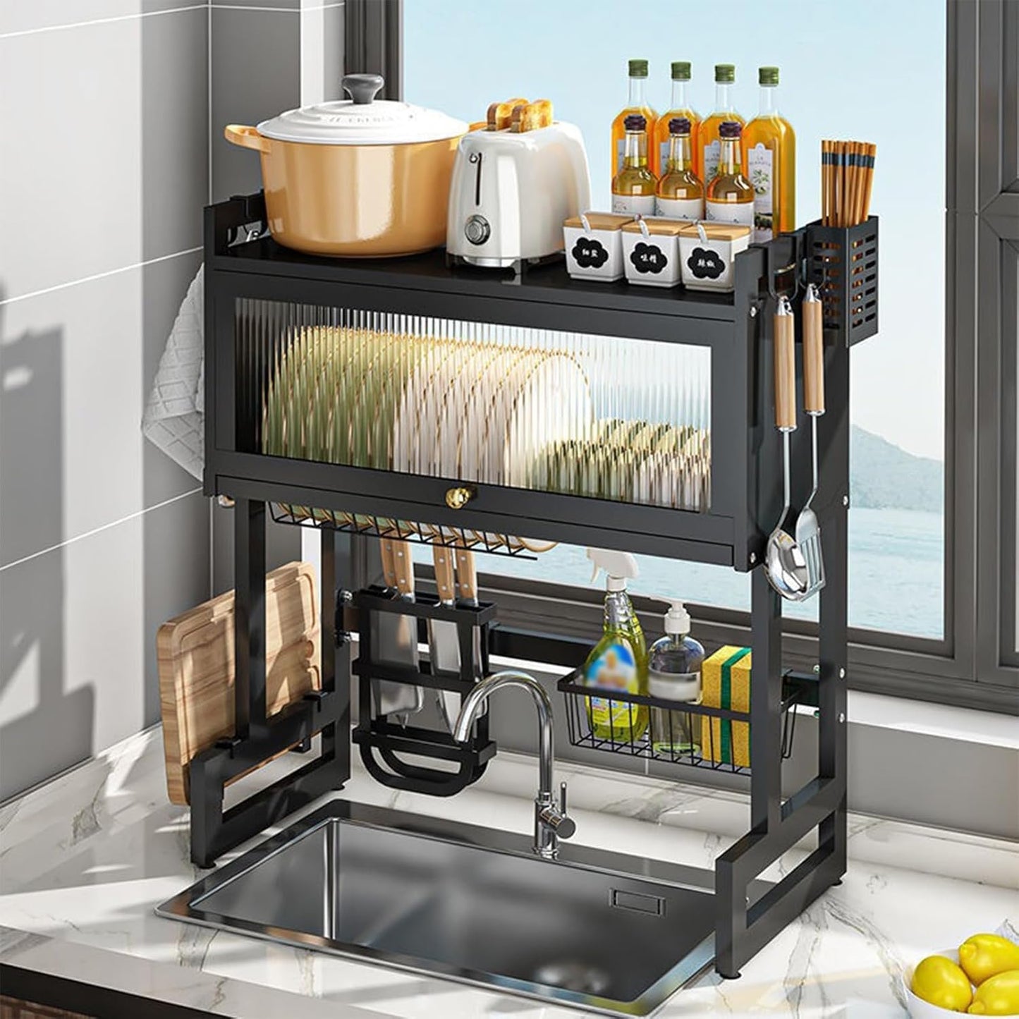 Rust-Resistant Sink Dish Drying Rack