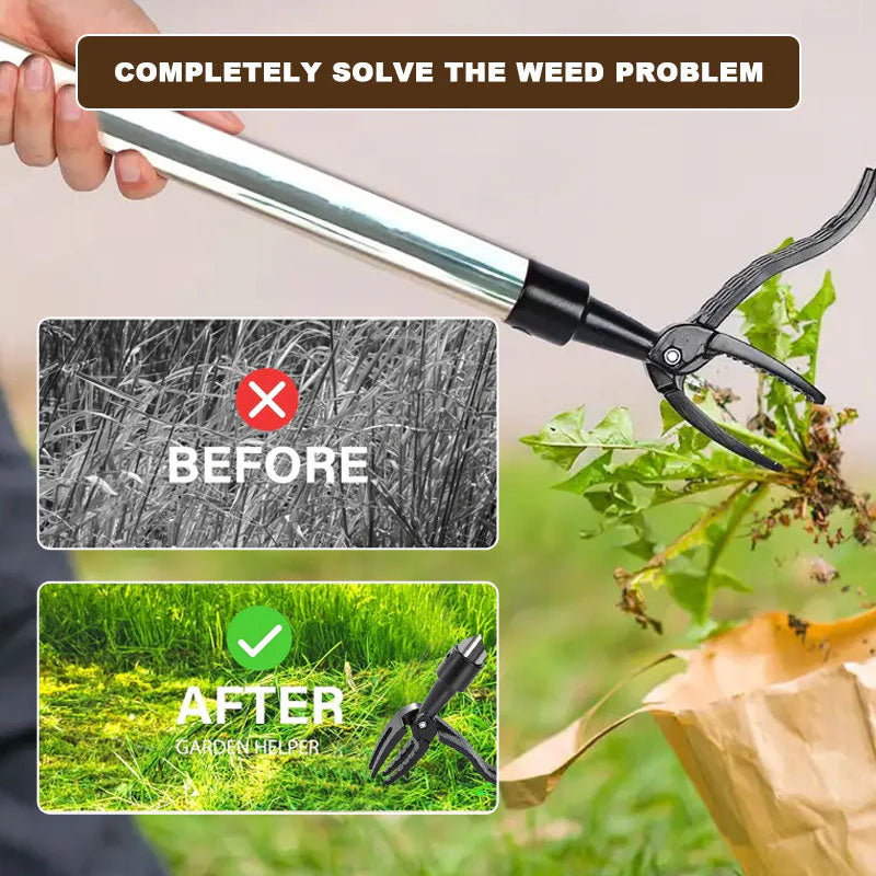 🌿Pull weeds out by the roots without even bending over! 🎯