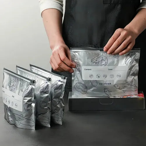 30PCS Reusable Foil Zip Storage Bags