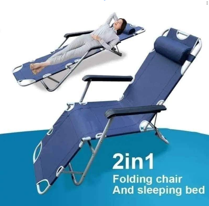 Outdoor/Indoor Folding Sleeping Chair – Portable, Adjustable, and Comfortable