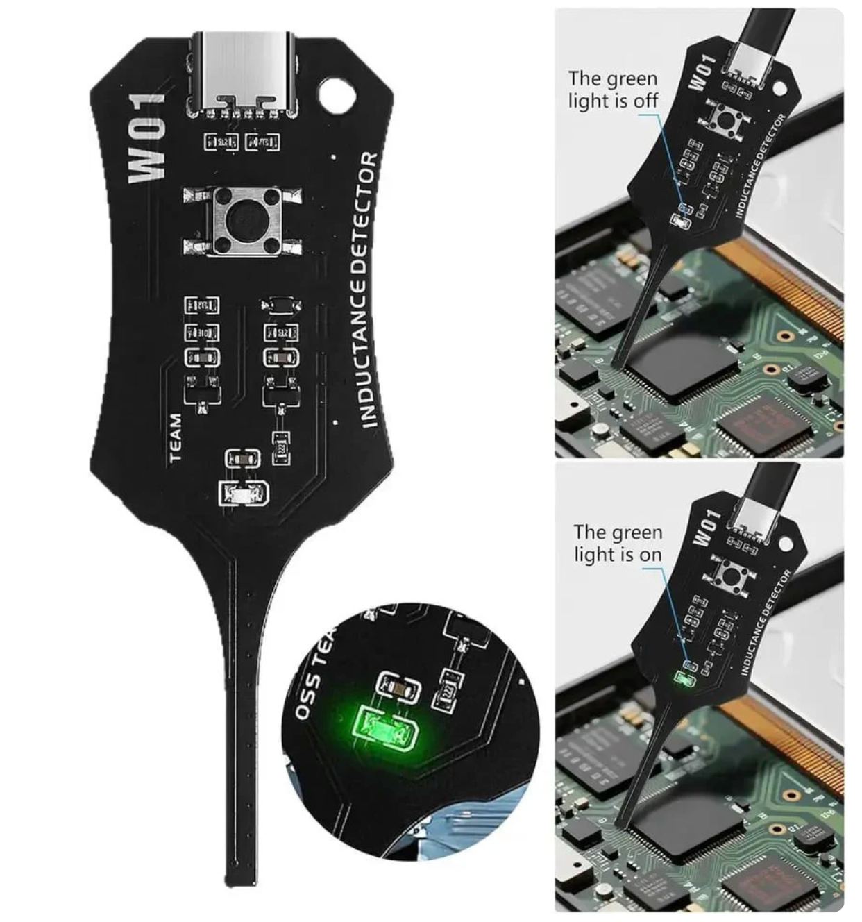 Type-C Inductance Tester Motherboard Coil Tester, Electronic Circuit Board Inductor Detector