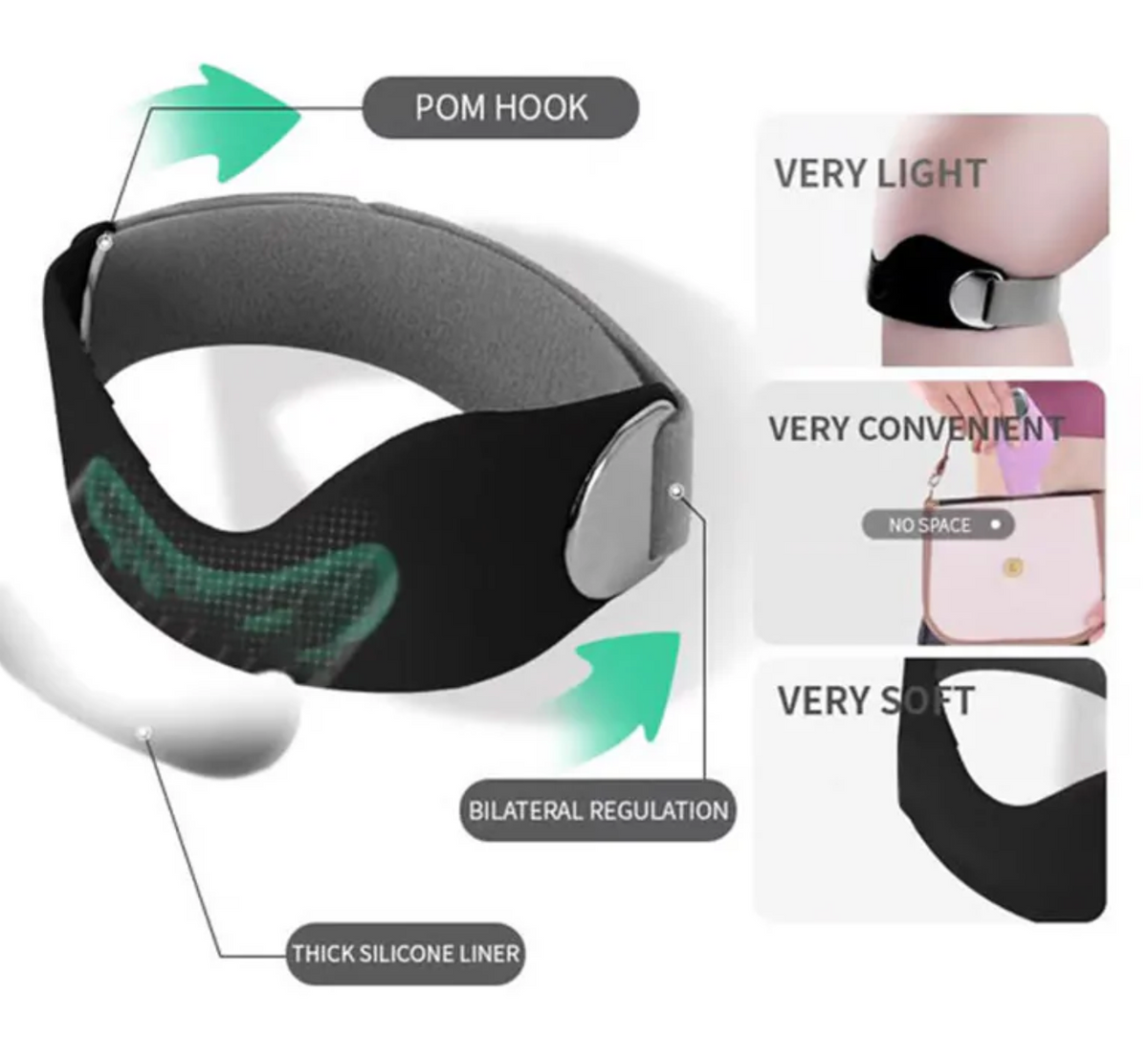 Silicone Patella Knee Strap for Knee Pain Relief