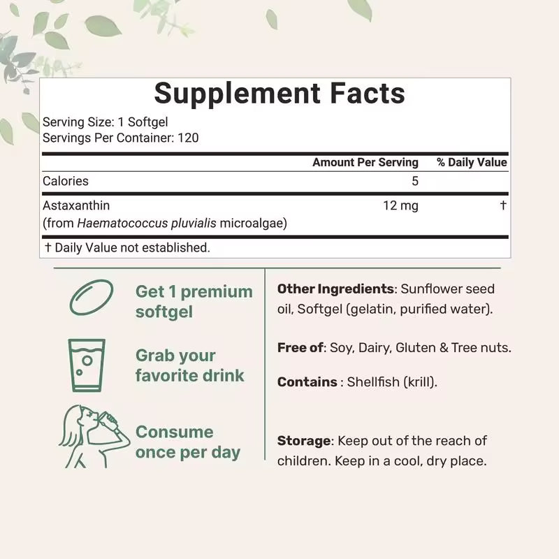 Zion's organics Extra Strength Astaxanthin