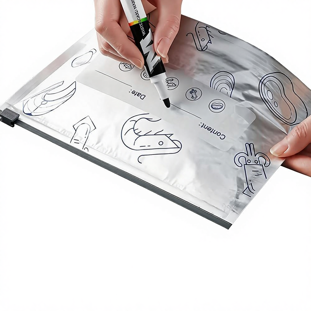 30PCS Reusable Foil Zip Storage Bags