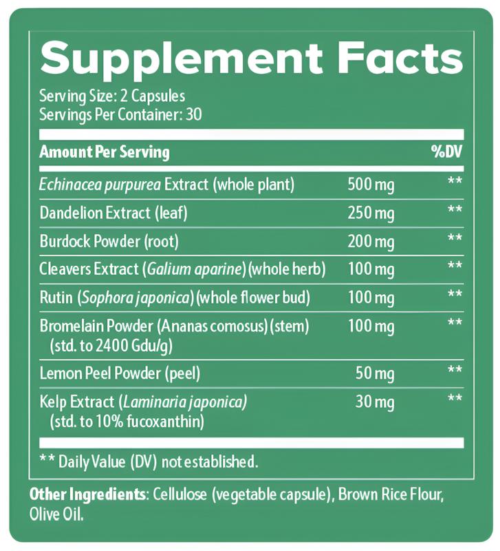 New Maximum Potency Formula - Lymphatic Drainage Capsules