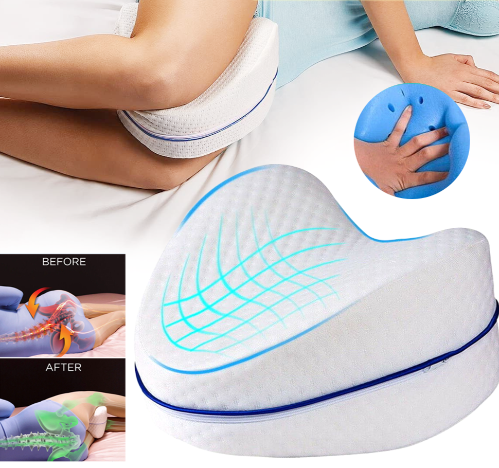 Knee Pillow  - Orthopedic Memory Foam Leg