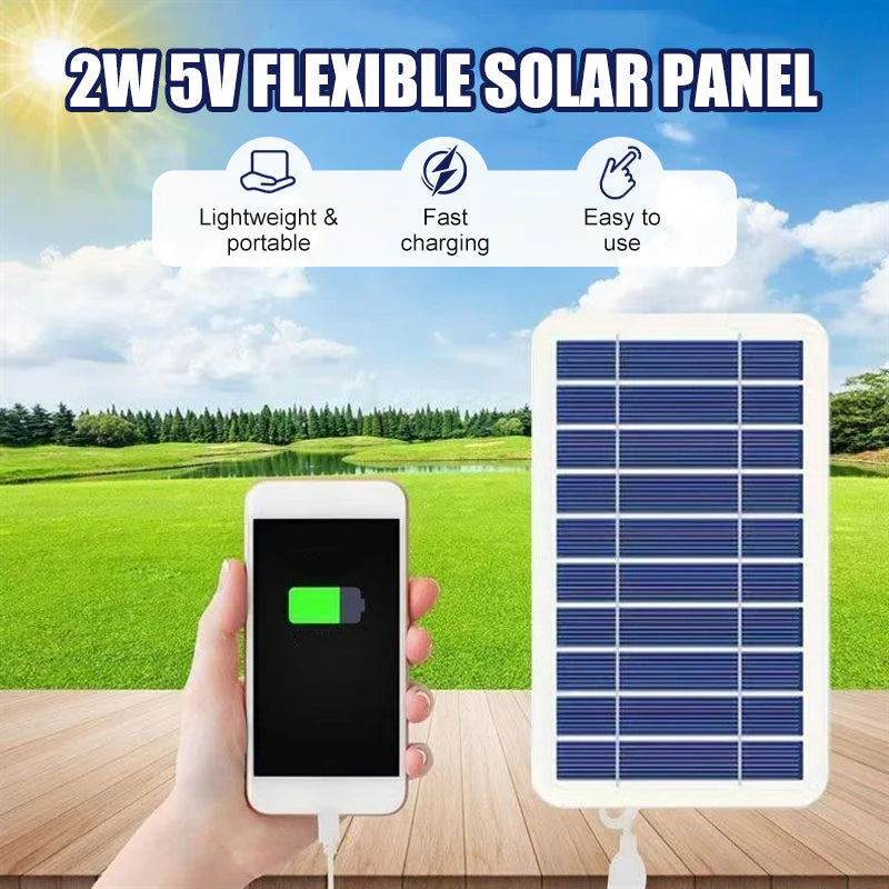 2W 5V Portable Solar Panel Charger